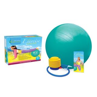 Home Gym Equipment Eco Exercise Ball Kit with Poster Medium