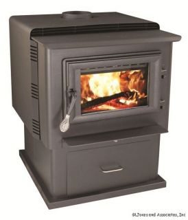 The SW4100 wood stove is a large plate steel wood stove offered by