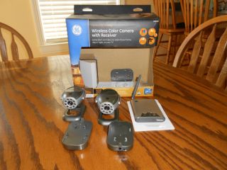 GE HOME MONITORING WIRELESS COLOR 2 CAMERA SYSTEM WITH RECEIVER 45260