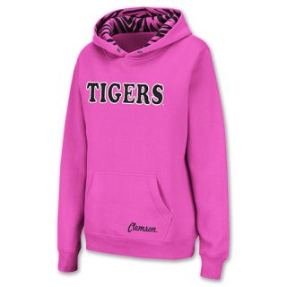 Clemson Tigers NCAA Womens Hoodie Pink