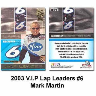 V.I.P. Lap Leaders 03 Mark Martin Trading Card Sports
