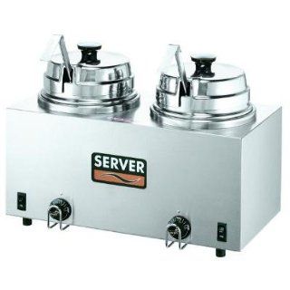 Server Products 81220 Twin Fudge Server, Ladles, SS, Use