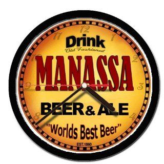 MANASSA beer and ale cerveza wall clock 