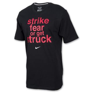 Mens Nike Strike Fear Crew Tee Shirt BLACK/DK GREY