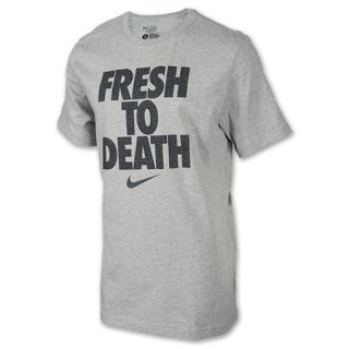 Mens Nike QT Fresh To Death Tee Shirt Dark Grey