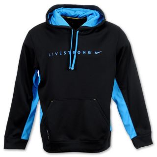 Nike LIVESTRONG K0 2.0 Mens Hoodie Black/Blue Glow