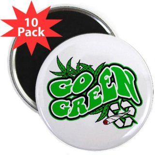 2.25 Magnet (10 Pack) Marijuana Go Green 