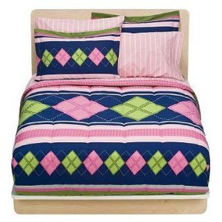 Preppy Girl Bedding Set   Pink Diamonds Comforter Sheets