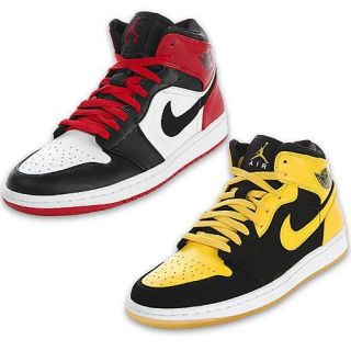 Mens Air Jordan Retro I Basketball Shoe (White