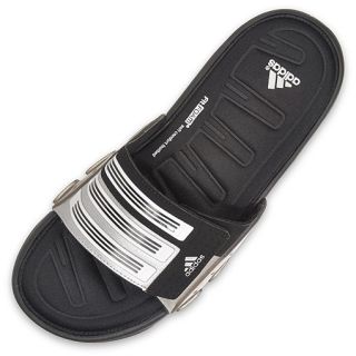 adidas Mens MegaRun Slide Black/Silver/White
