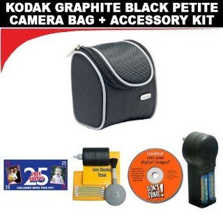 Kodak Graphite Petite Black Camera Bag + Deluxe DB Roth