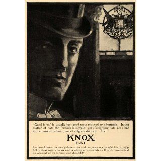 1907 Ad Charles Knox Hats Fashion Robert Dunlap Hatters