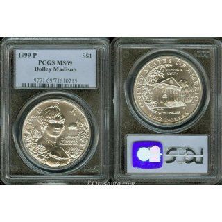   1999 D Dolley Madison BU Silver Dollar PCGS MS 69 
