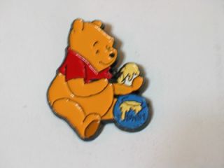 Winnie The Pooh with Honey Pot Disney Pin Badge