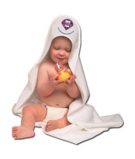 Philadelphia Phillies Baseball Infant Baby Hooded Bath Towel