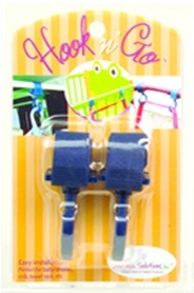 New Hook N Go Stroller Buggy Shopping Bag Hooks Clips