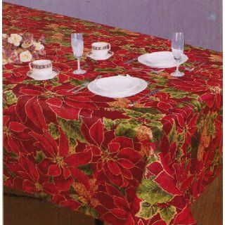 Printed Linen Fabric Tablecloth 60 X 84 Oblong