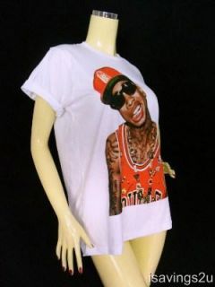 Tyga T Shirt Lil Wayne Hip Hop Rap Rock White s M L