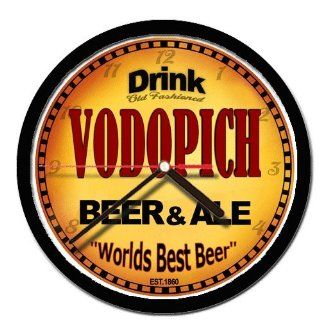 VODOPICH beer and ale cerveza wall clock 