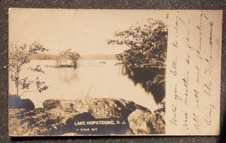 RPPC 1904 Early Byram Bay Lake Hopatcong NJ Sussex Co