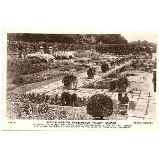 1950s Vintage Postcard   Dutch Gardens   Kensington Palace