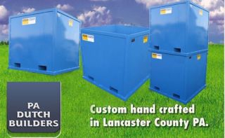 Amish Bulk Bin Hopper Dumpster Container 4000 LBS Capacity Fork Lift