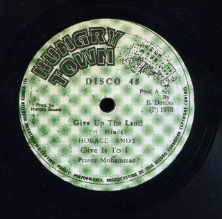 Horace Andy Mr Bassie Give Up The Land Ja Orig 12 ►♫