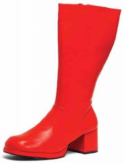 2104 (5, Red) Gogo Boots Retro 70s Shoes