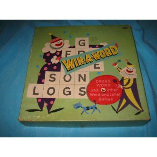 Vintage Word Game, Win a Word 
