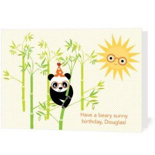 Birthday Greeting Cards   Happy Panda By Night Owl Paper
