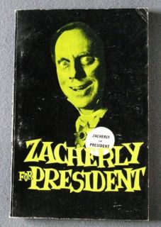 Horror Book Zacherley for President Vintage Monster