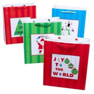 Christmas Jingle Bell Gift Bag (72 Pack) 