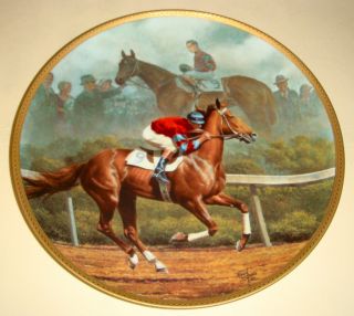 Fred Stone Thoroughbreds Phar Lap Plate in Out bxs COA