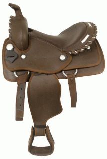  Cordura Nylon Western PONY Saddle NEW by Double T in BROWN Horse Tack