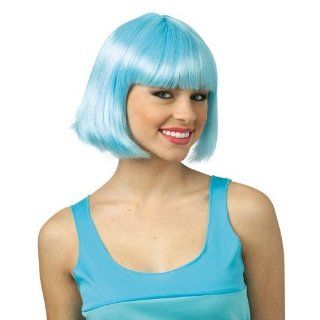 Crayola Sky Blue Bob Costume Wig Adult Select Size One
