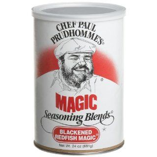 Chef Paul Blackened Redfish Magic Seasoning, 24 Ounce Canisters (Pack