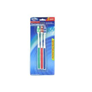 Rubber grip toothbrushes   Pack of 48 Health & Personal