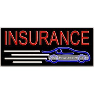 Insurance Neon Sign (13H x 32L x 3D) Grocery & Gourmet
