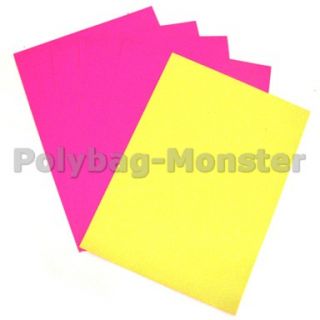 20pcs Hot Pink Fluorescent Paper A4 Size Label Sticker Printable Tags