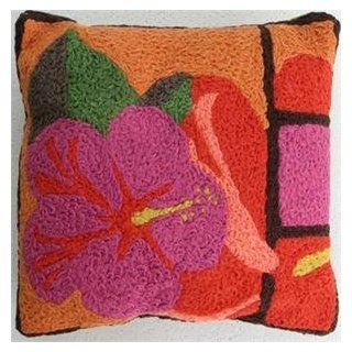 Luau Hibiscus Jellybean Pillow Patio, Lawn & Garden