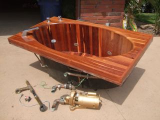 Wood Wooden Jacuzzi Hot Tub Bath Tub Whirlpool Bathtub