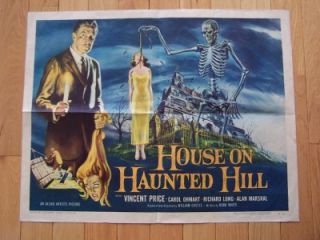 House on Haunted Hill 1 2 SH Poster Vincent Price Cult
