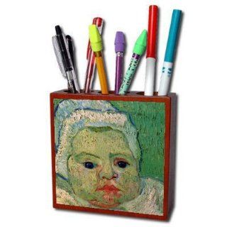 The Baby Marcelle Roulin By Vincent Van Gogh Pencil Holder