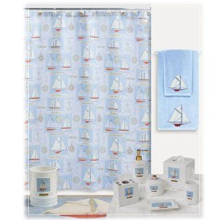 Sailing Blue Shower Curtain