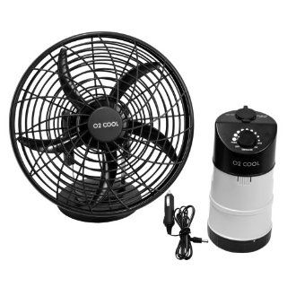O2 Cool Portable Tent Fan with Emergency Device Charger