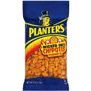 Planters Chipotle Peanuts, 6 Ounce Packages (Pack of 12) 