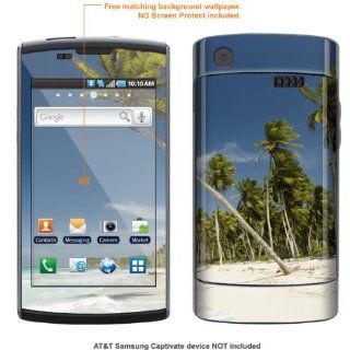 Protective Decal Skin Sticker for AT&T Samsung Captivate
