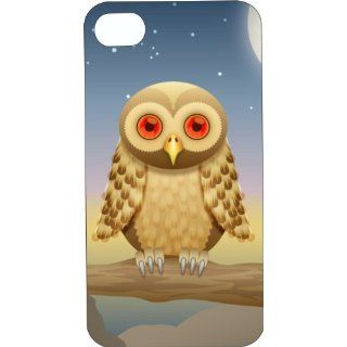 White Silicone Rubber Cartoon Bright eyed Owl Case for