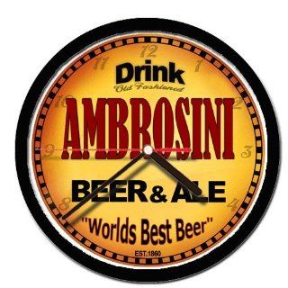 AMBROSINI beer and ale wall clock 