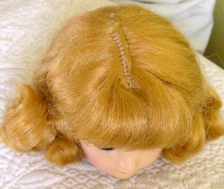 Mary Hoyer Saran Wig for 14 VG Condition Direct from Marked 1950s